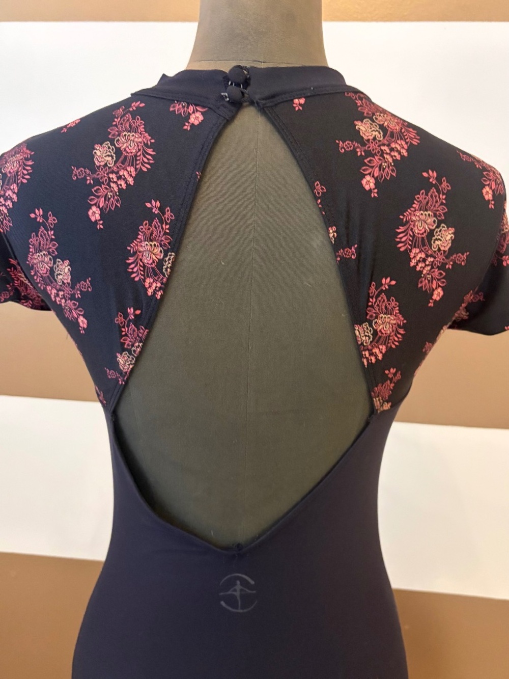 ✨ WEAR MOI | Black & Delicate Floral Detailed Leotard | Small | NWT ✨